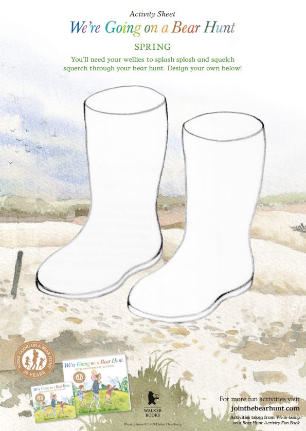 Activity Sheets – We're Going on a Bear Hunt