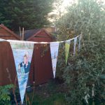 Being a Mummy celebrates with some Bear Hunt bunting in the garden