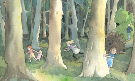 inside spread from We're Going on a Bear Hunt