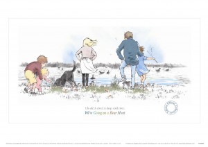 Limited Edition Print 3 from Aquarelle of family on beach from We're Going on a Bear Hunt