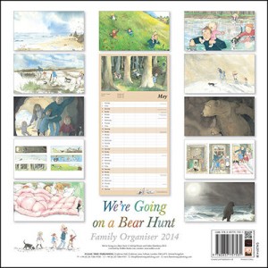 Flame Tree We’re Going on a Bear Hunt Family Organiser Wall Calendar 2014 back