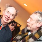 Michael Rosen shares a joke with David Lloyd